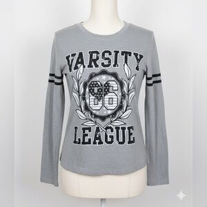 ZENANA OUTFITTERS Women’s Long Sleeve Casual Varsity Tee